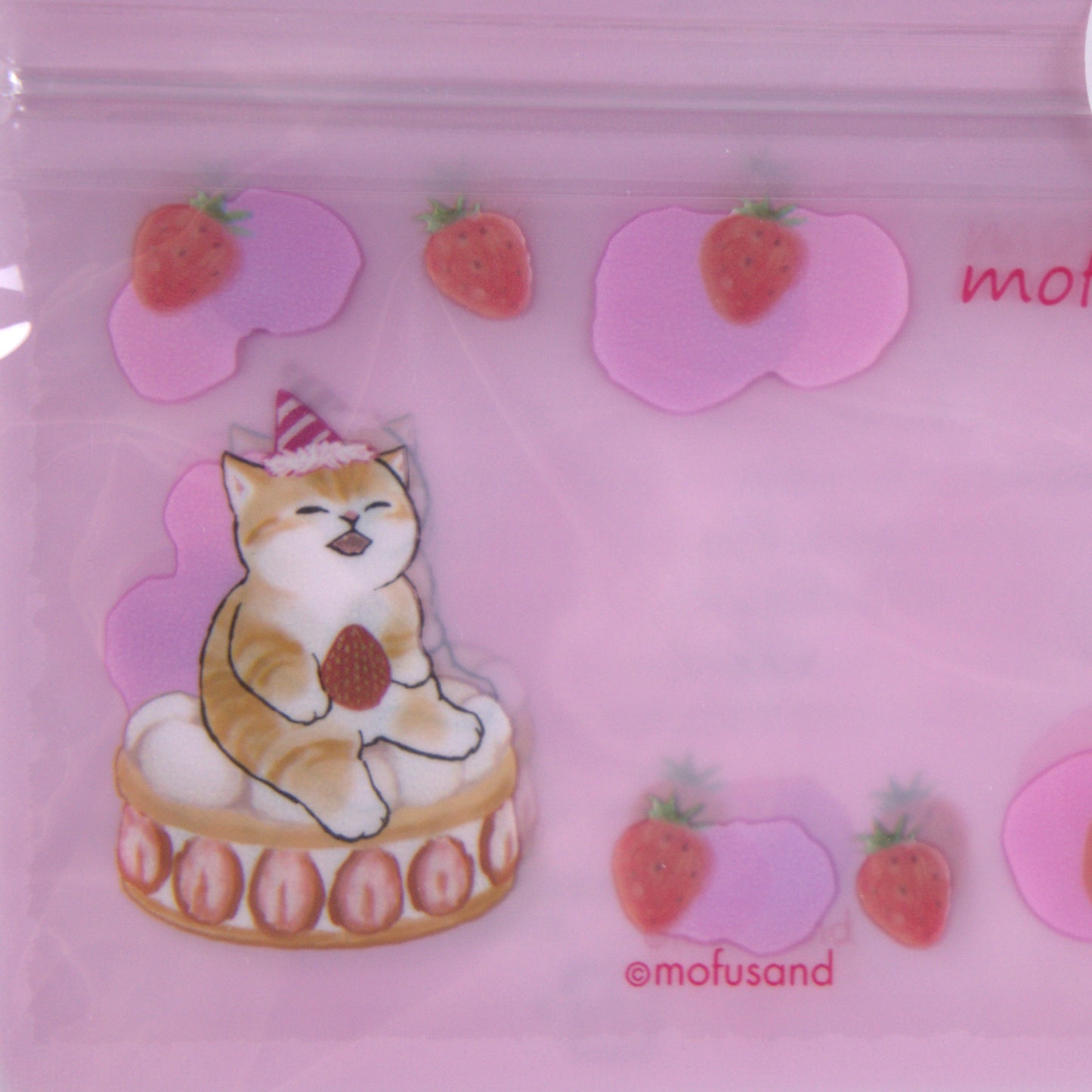 Mofusand Plastic Storage Bags Strawberry