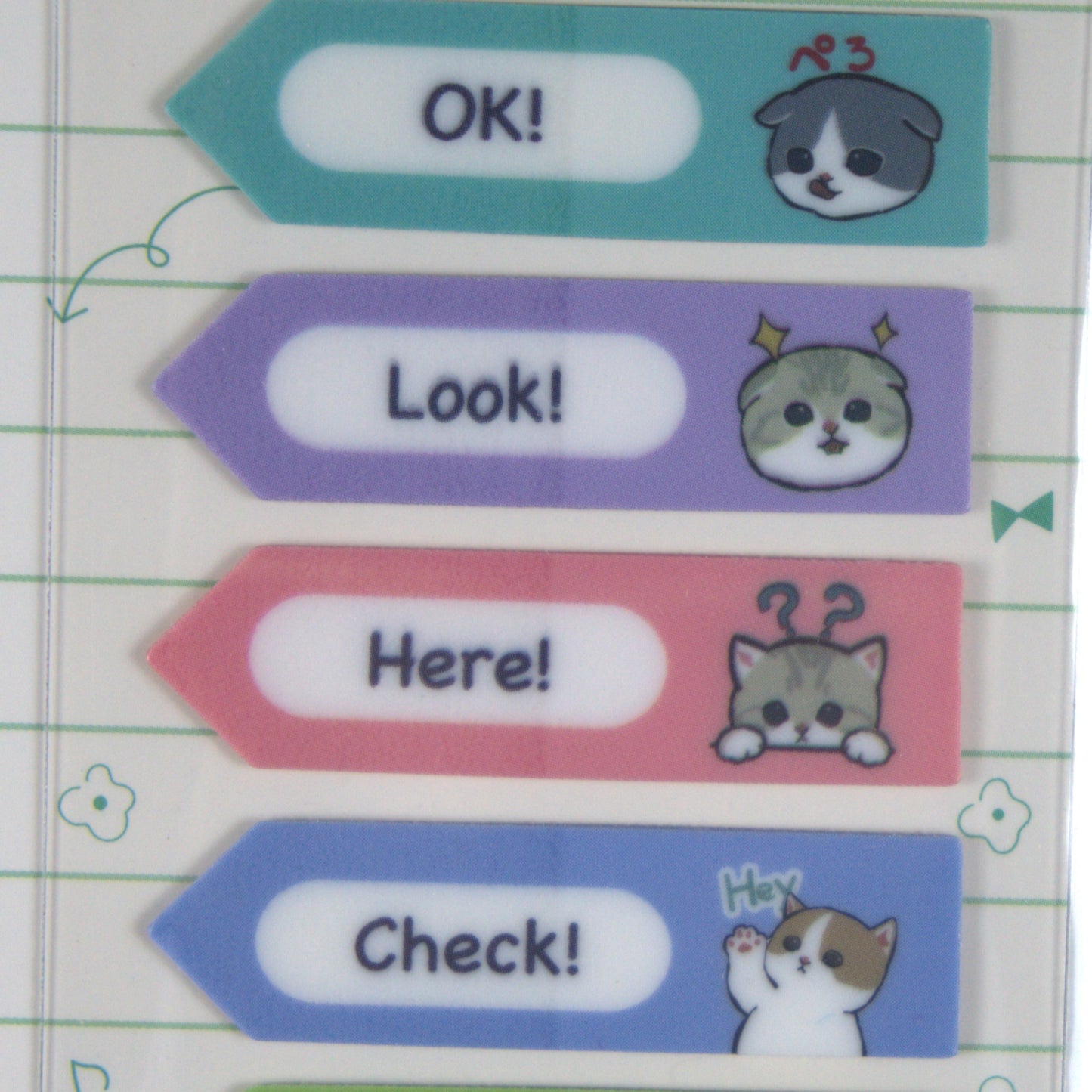 Mofusand Sticky Note Tabs English