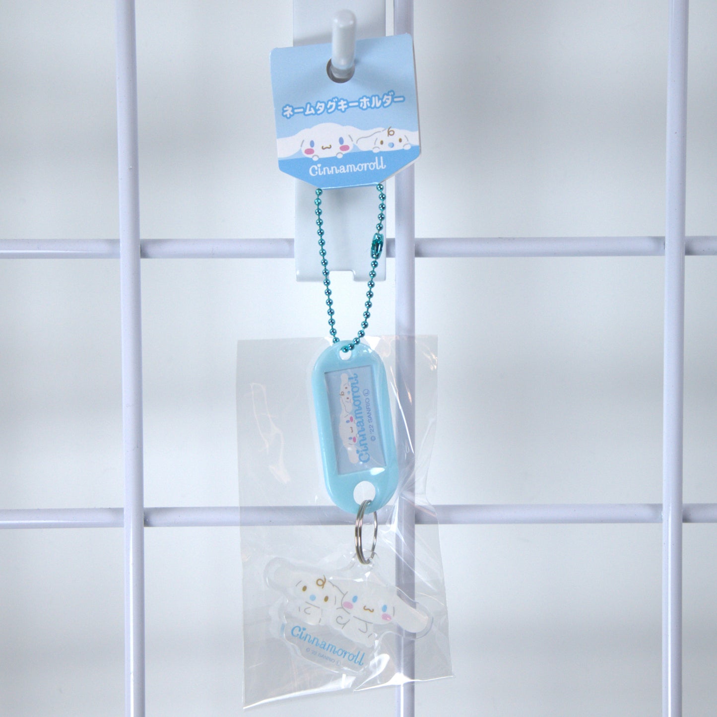 Cinnamoroll Sanrio Name Tag Acrylic Keychain