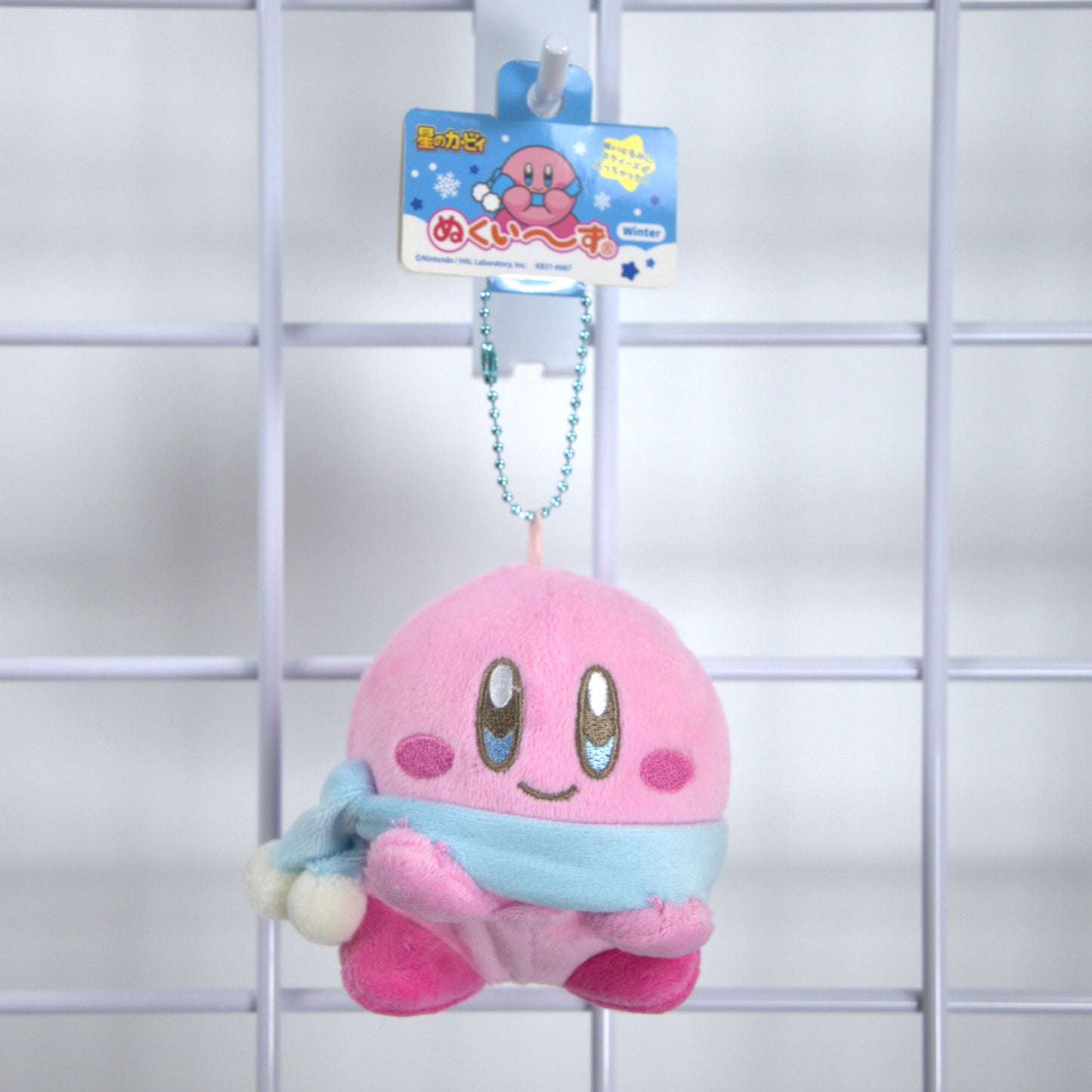Kirby Plush Keychain Winter Scarf