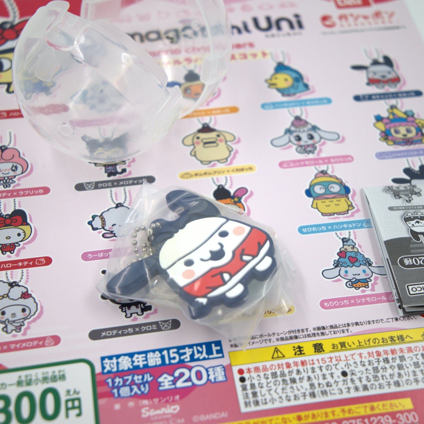 Pochacco Tamagotchi Sanrio Bandai Gashapon Keychain (Tama. Ver.)