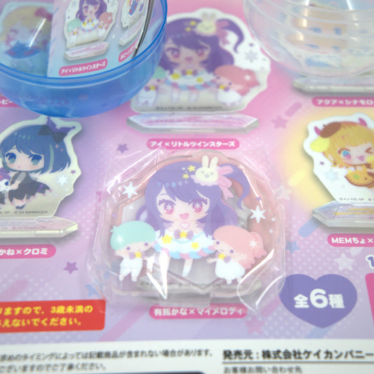 Oshi No Ko Little Twin Stars Sanrio Acrylic Stand Gashapon