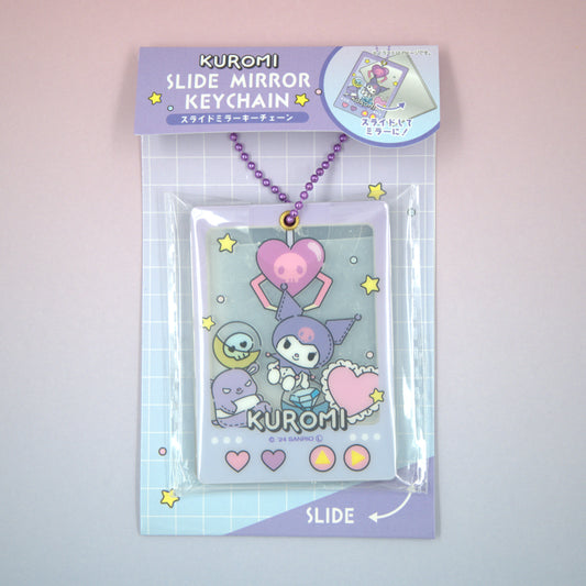 Kuromi Sanrio Slide Mirror Keychain