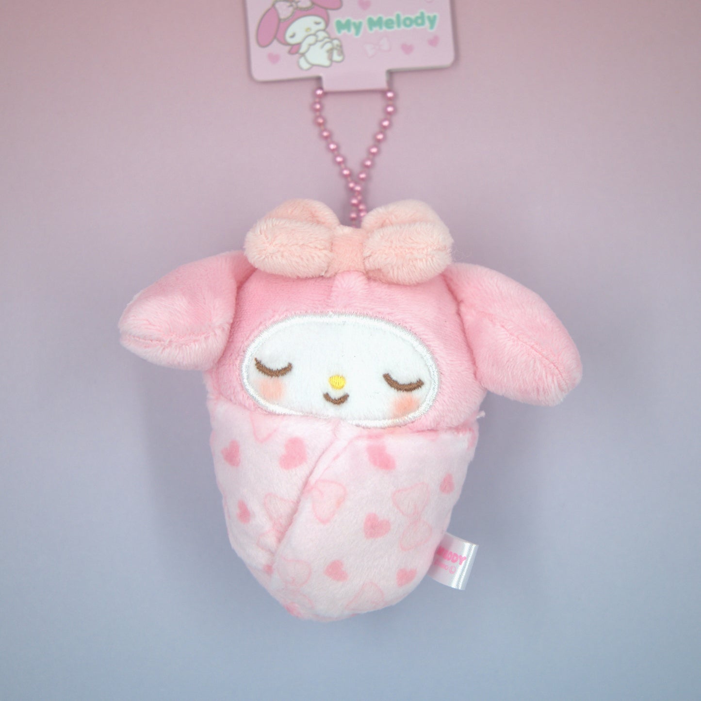 My Melody Sanrio Sleeping Plush Keychain