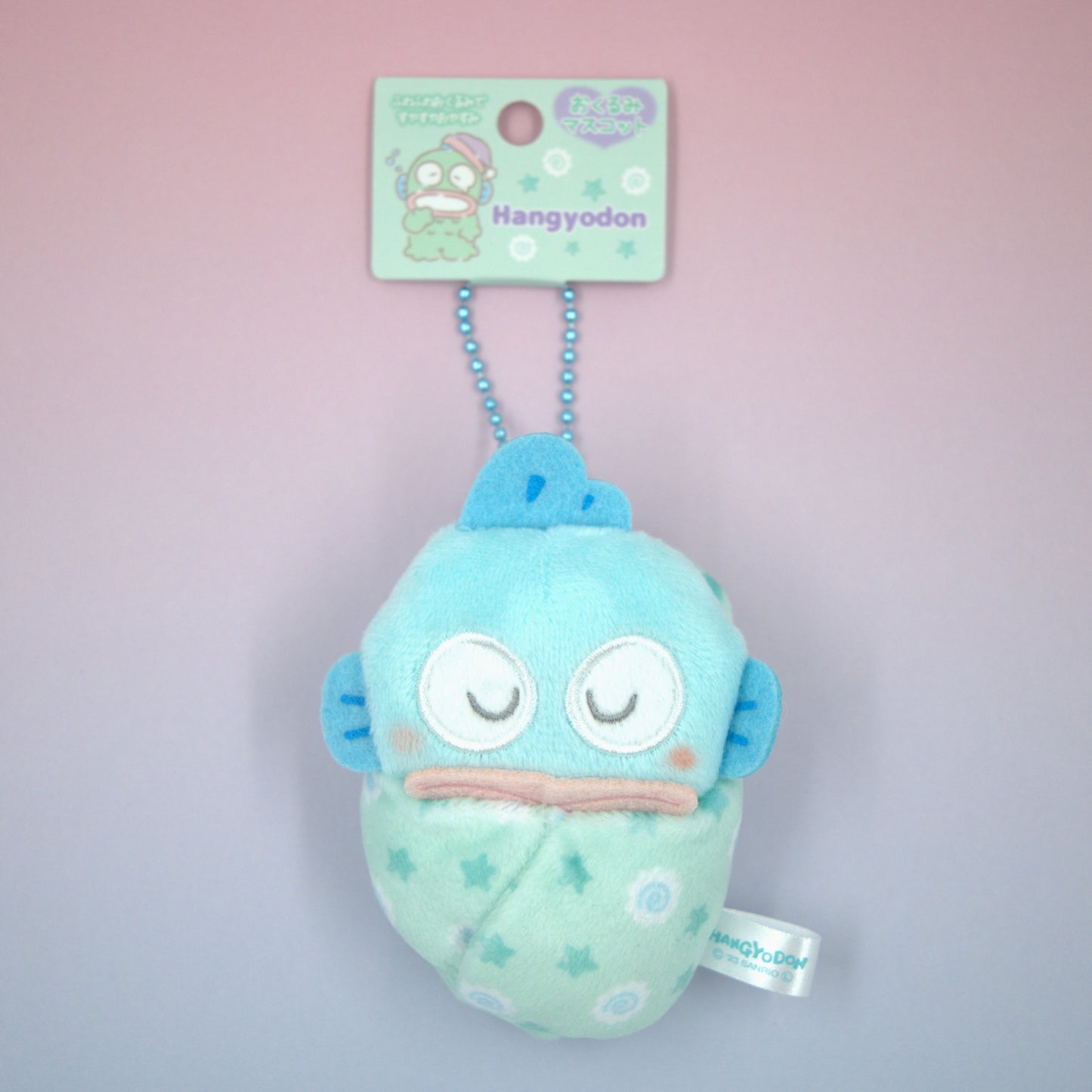 Hangyodon Sanrio Sleeping Plush Keychain