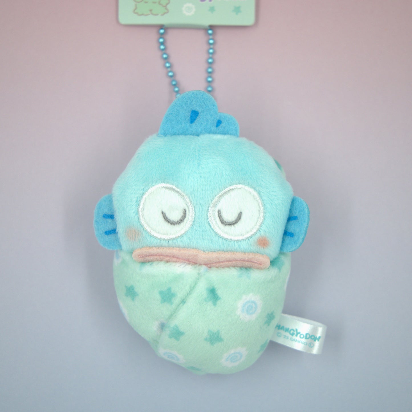 Hangyodon Sanrio Sleeping Plush Keychain