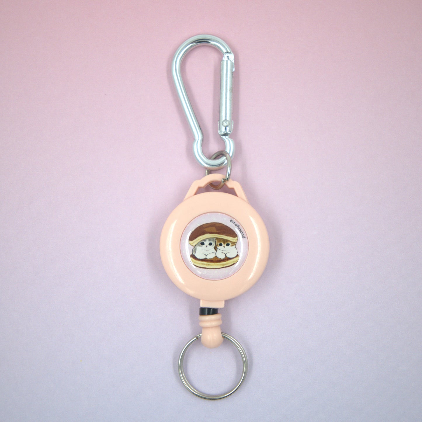 Mofusand Retractable Keychain Pass Holder Pancake