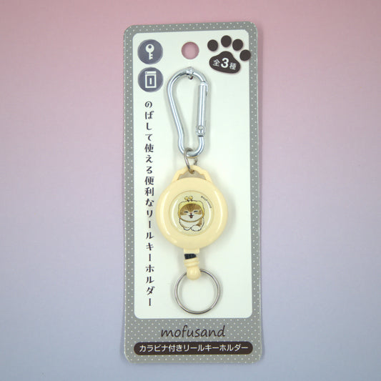 Mofusand Retractable Keychain Pass Holder Bee