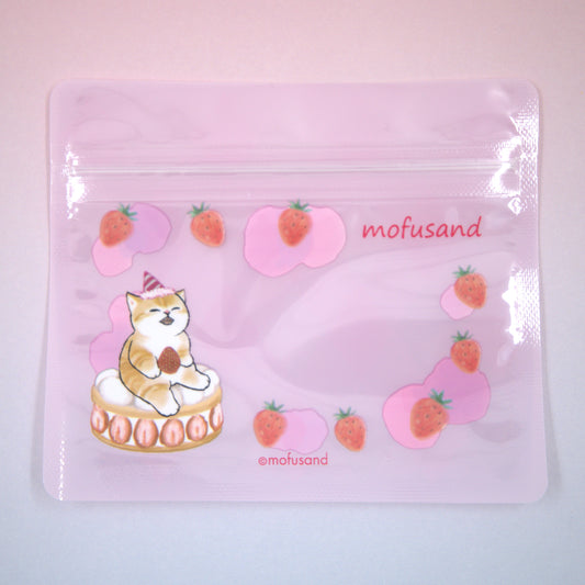 Mofusand Plastic Storage Bags Strawberry