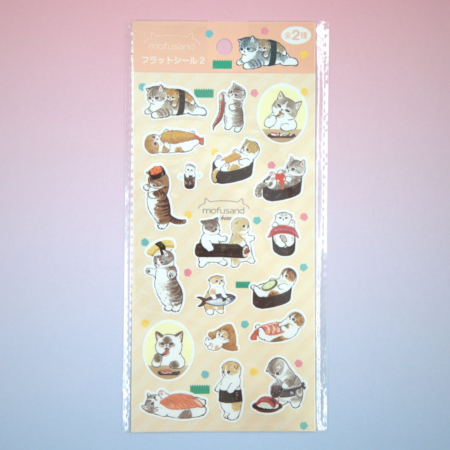 Mofusand Sticker Sheet Sushi