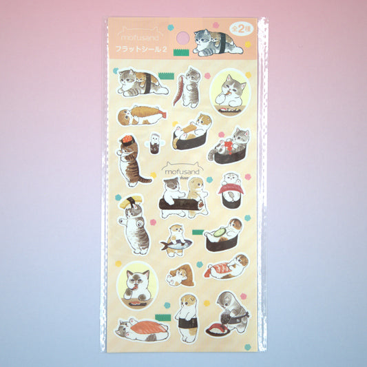 Mofusand Sticker Sheet Sushi