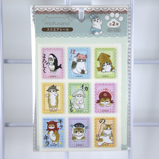 Mofusand Stamp Sticker Sheet Whale