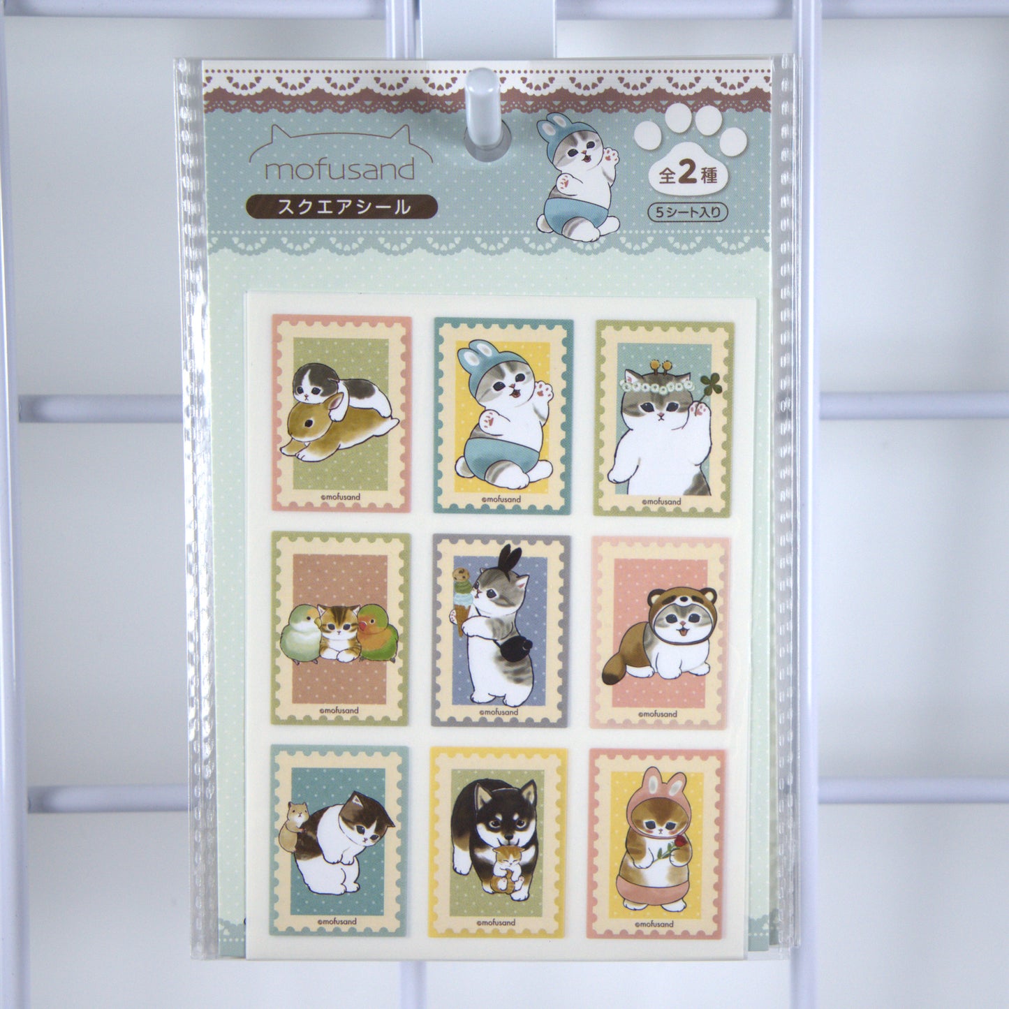 Mofusand Stamp Sticker Sheet Bunny
