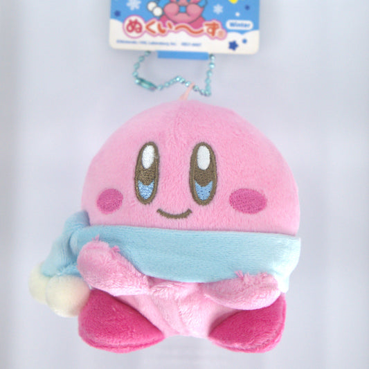 Kirby Plush Keychain Winter Scarf