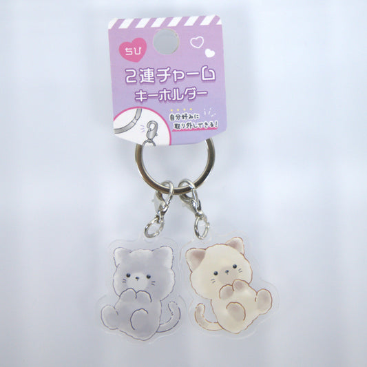 Crux Tarochans Acrylic Double Figure Keychain Cats