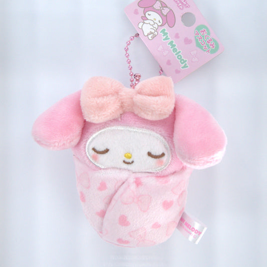 My Melody Sanrio Sleeping Plush Keychain